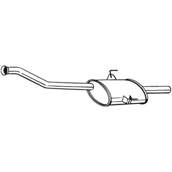 1 silencieux d'échappement intermédiaire Bosal 200801