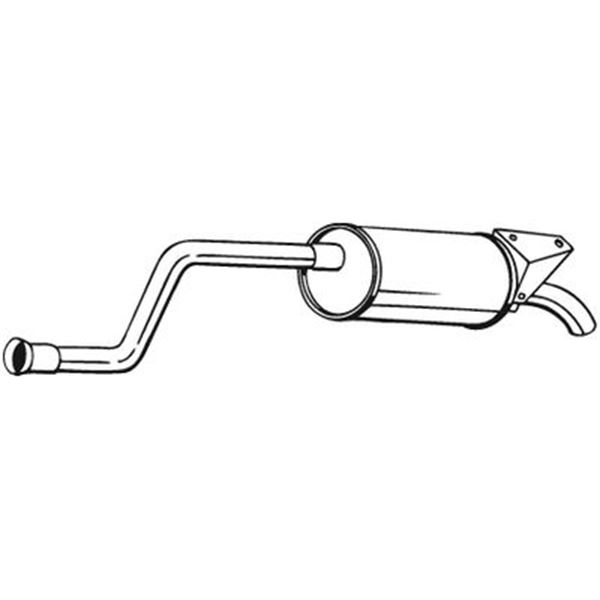 1 silencieux d'échappement arrière Bosal 279953
