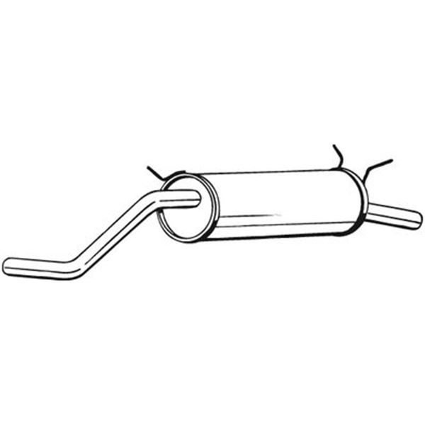 1 silencieux d'échappement arrière Bosal 279155