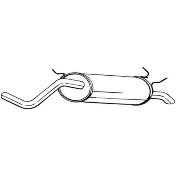 1 silencieux d'échappement arrière Bosal 279157