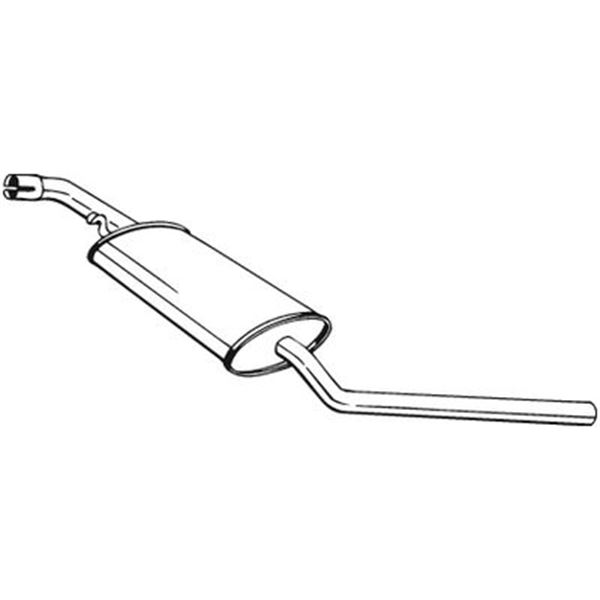 1 silencieux d'échappement intermédiaire Bosal 281241