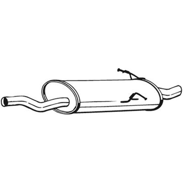 1 silencieux d'échappement arrière Bosal 247115