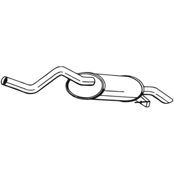 1 silencieux d'échappement arrière Bosal 200069