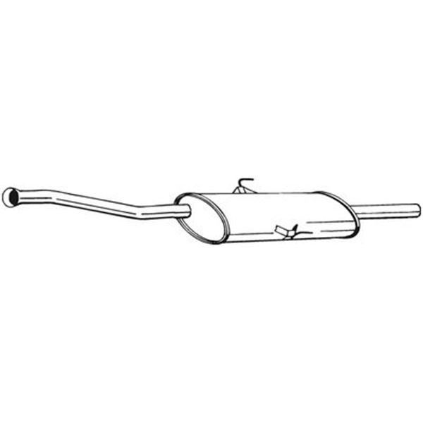 1 silencieux d'échappement intermédiaire Bosal 200163