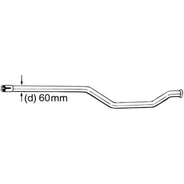 1 tuyau d'échappement Bosal 889007