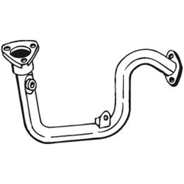 1 tuyau d'échappement Bosal 791015