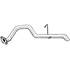 1 tuyau d'échappement Bosal 789003