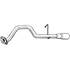 1 tuyau d'échappement Bosal 790101