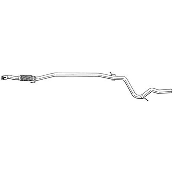 1 tuyau d'échappement Bosal 945381