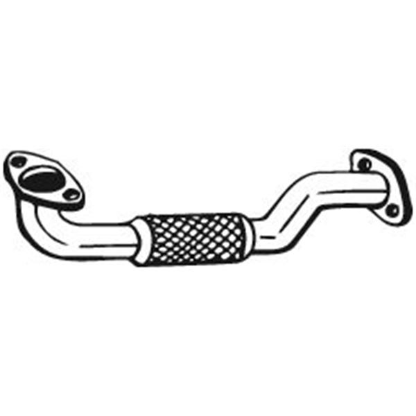 1 tuyau d'échappement Bosal 751221