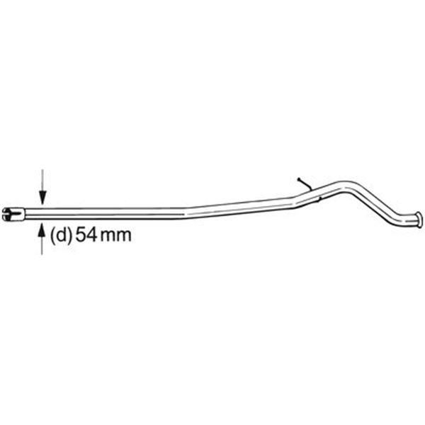 1 tuyau d'échappement Bosal 889631