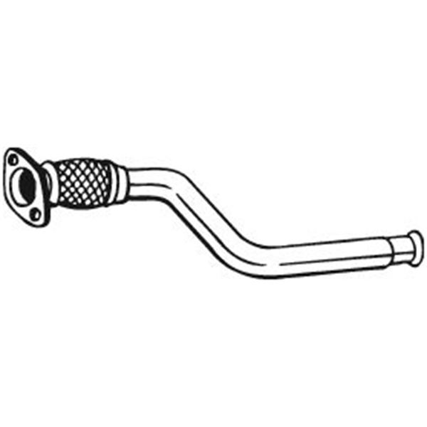 1 tuyau d'échappement Bosal 752317