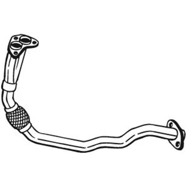 1 tuyau d'échappement Bosal 785915