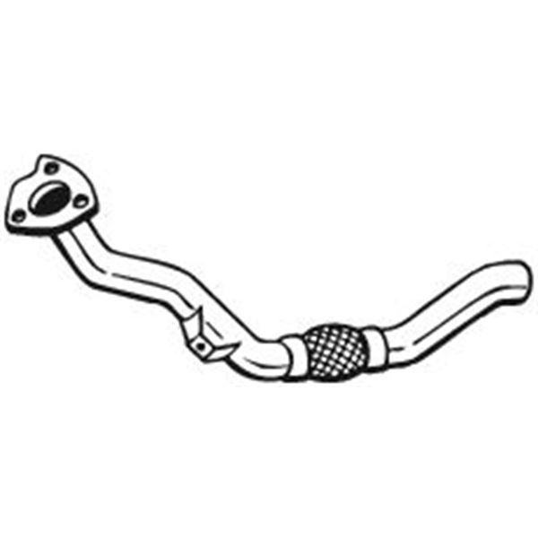 1 tuyau d'échappement Bosal 823899