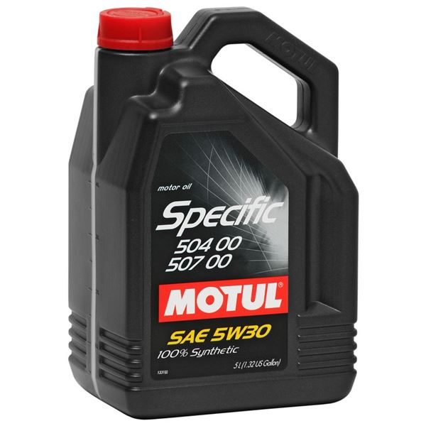 Huile moteur MOTUL SPECIFIC 504 00 507 00 essence/diesel 5W30 5L