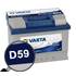 Batterie voiture Varta D59 - 60Ah / 540A - 12V