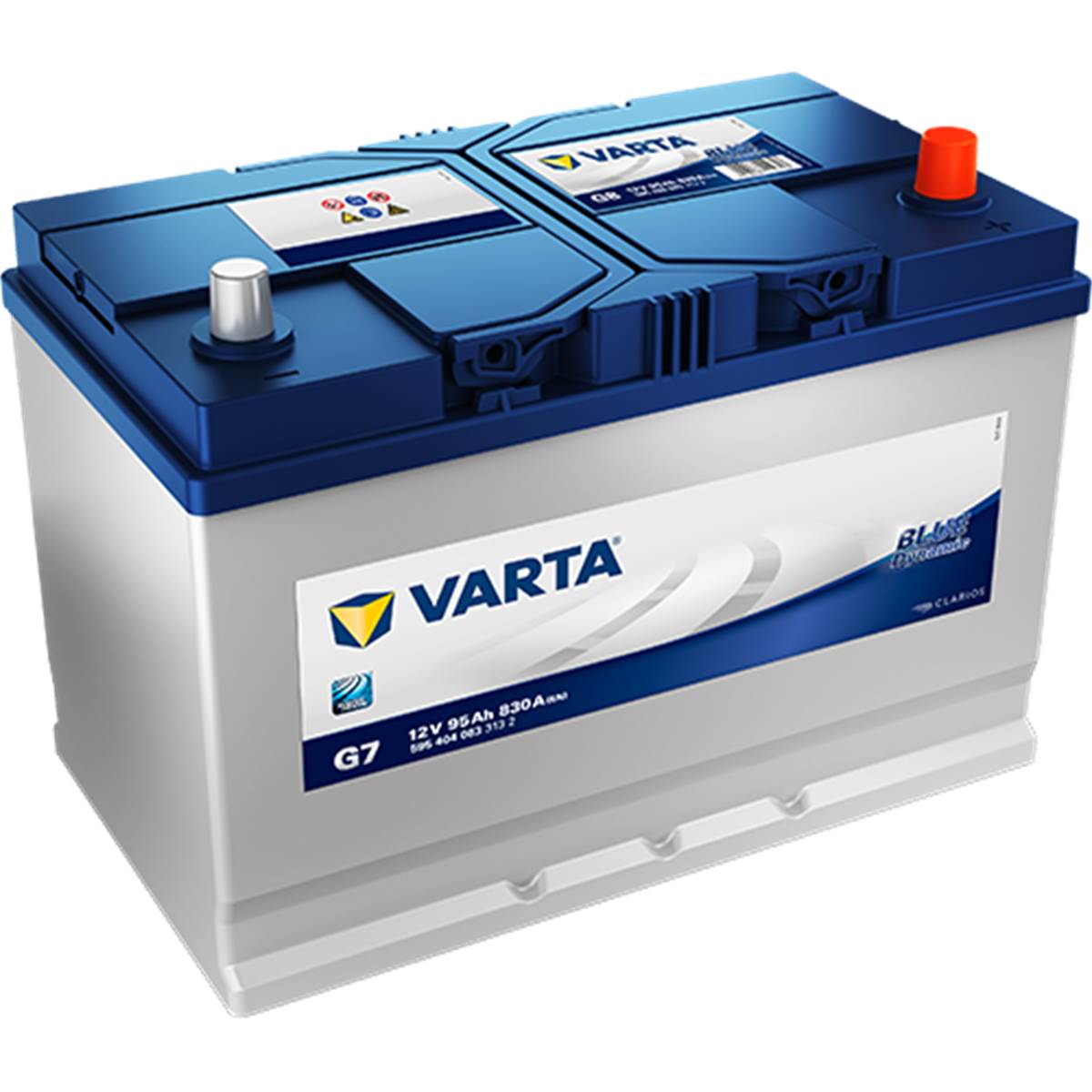 Batterie Voiture Varta G7 - 95ah / 830a - 12v