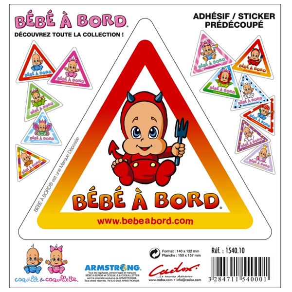 Adhésif Bébé à Bord G diablo
