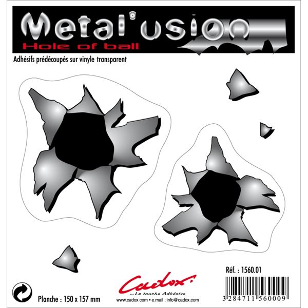 Adhésif Cadox Métal Usion balle