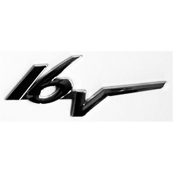 Sticker carrosserie emblème chromé 16 V