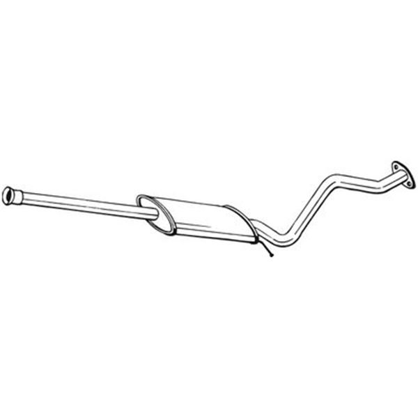1 silencieux d'échappement intermédiaire Bosal 284307