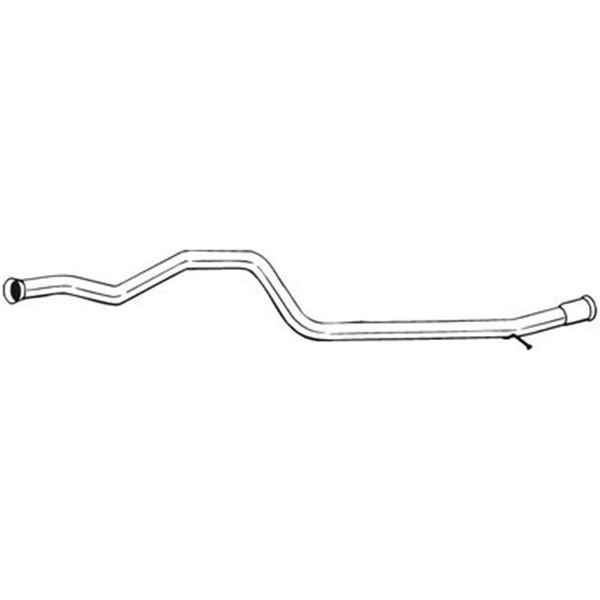 1 tuyau d'échappement Bosal 878953