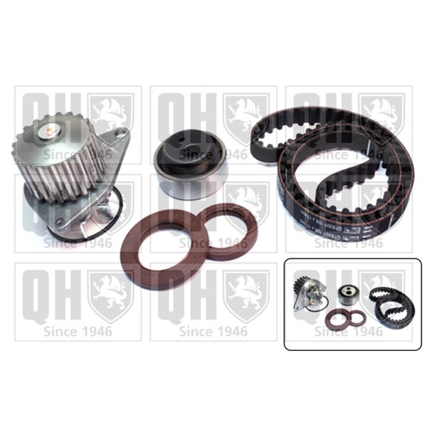 1 kit de distribution + 1 pompe à eau Quinton Hazell QBPK1040