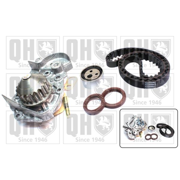 1 kit de distribution + 1 pompe à eau Quinton Hazell QBPK1220