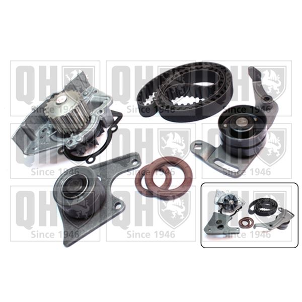 1 kit de distribution + 1 pompe à eau Quinton Hazell QBPK1271