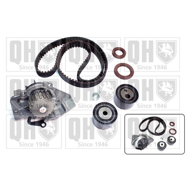 1 kit de distribution + 1 pompe à eau Quinton Hazell QBPK2440