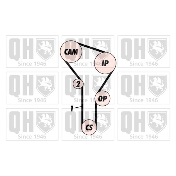 1 kit de distribution Quinton Hazell QBK100