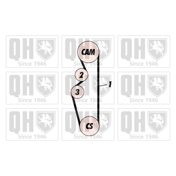 1 kit de distribution Quinton Hazell QBK169