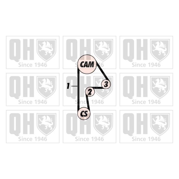 1 kit de distribution Quinton Hazell QBK482