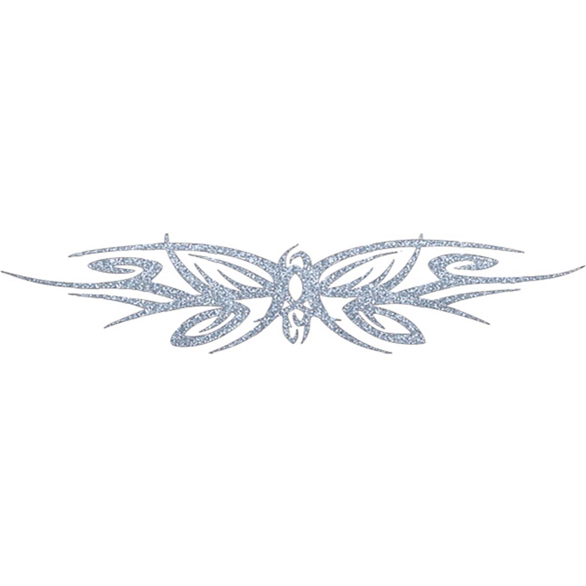 Sticker Carrosserie Tattoo Argent Papillon Cadox
