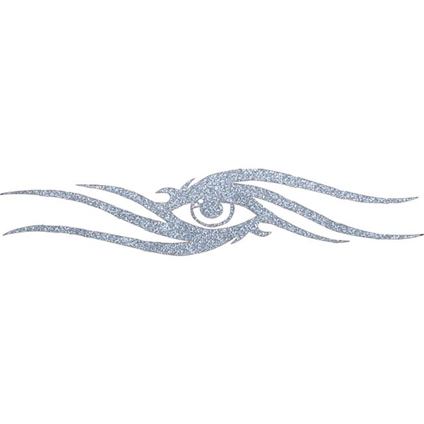 Sticker carrosserie tattoo argent eyes Cadox