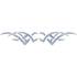 Sticker carrosserie tattoo argent tribal 2 Cadox