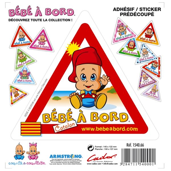 Adhésif Bébé à Bord Catalan