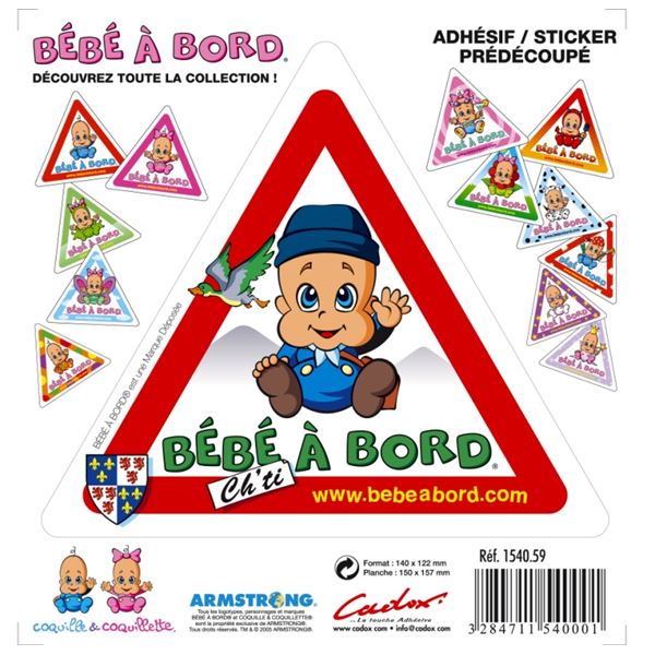 Adhésif Bébé à Bord Ch'ti