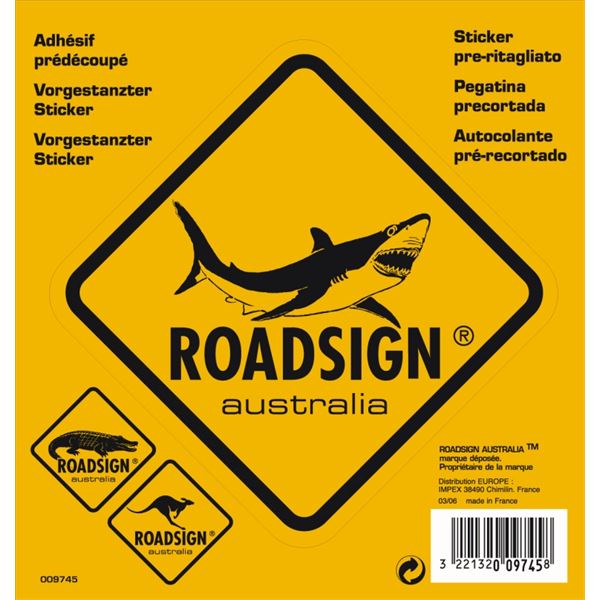 Adhésif Roadsign Australia Requin