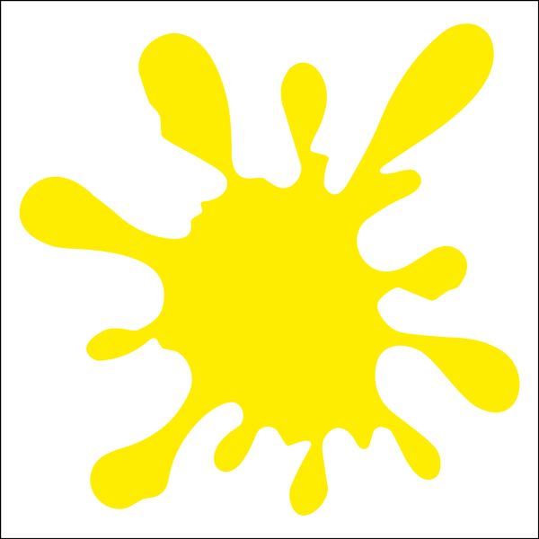 Adhésif Cadox Splash jaune 156 mm