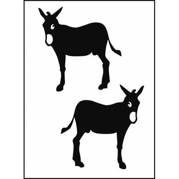 Adhésif transférable Cadox Ane Catalan blanc