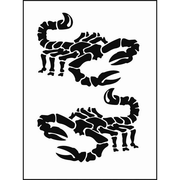 Adhésif transférable Cadox Scorpions argent