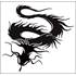 Adhésif transférable Dragon argent