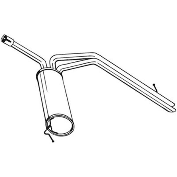 1 silencieux d'échappement arrière Bosal 281795