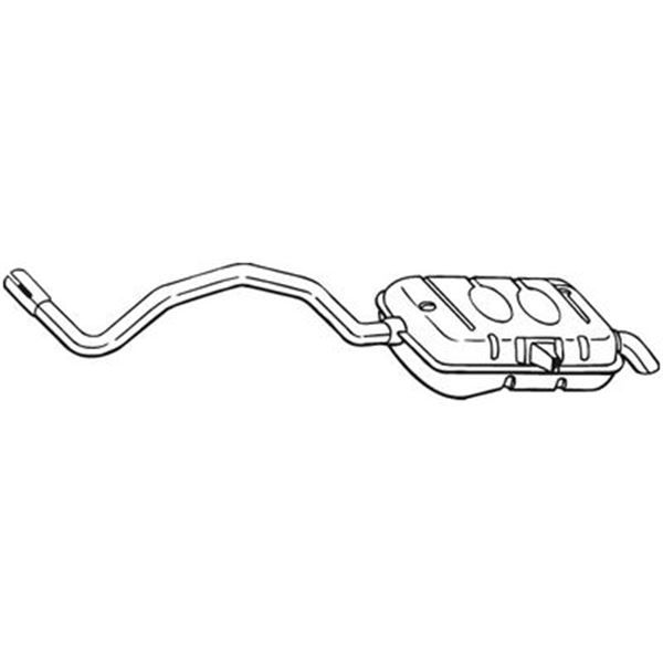 1 silencieux d'échappement arrière Bosal 281813