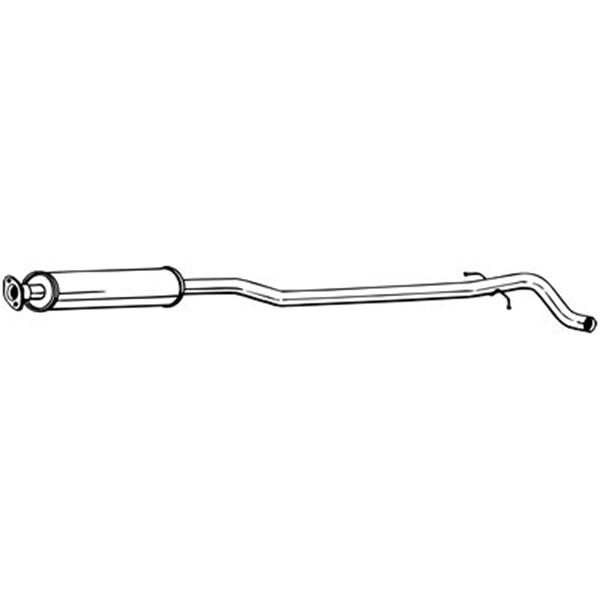 1 silencieux d'échappement intermédiaire Bosal 286195