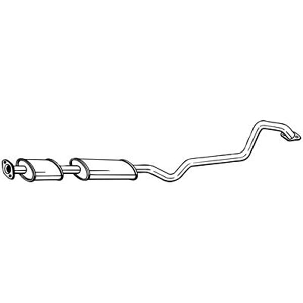 1 silencieux d'échappement intermédiaire Bosal 288389