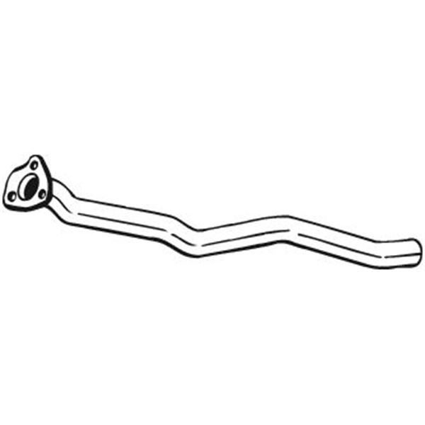 1 tuyau d'échappement Bosal 801187