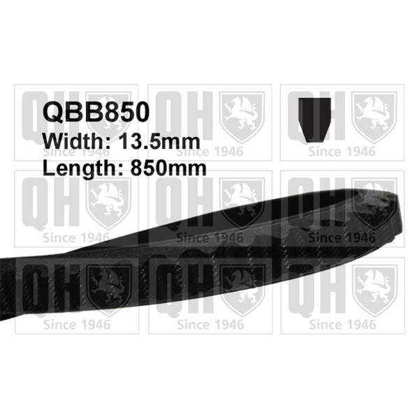 1 courroie d'entrainement Quinton Hazell QBB850