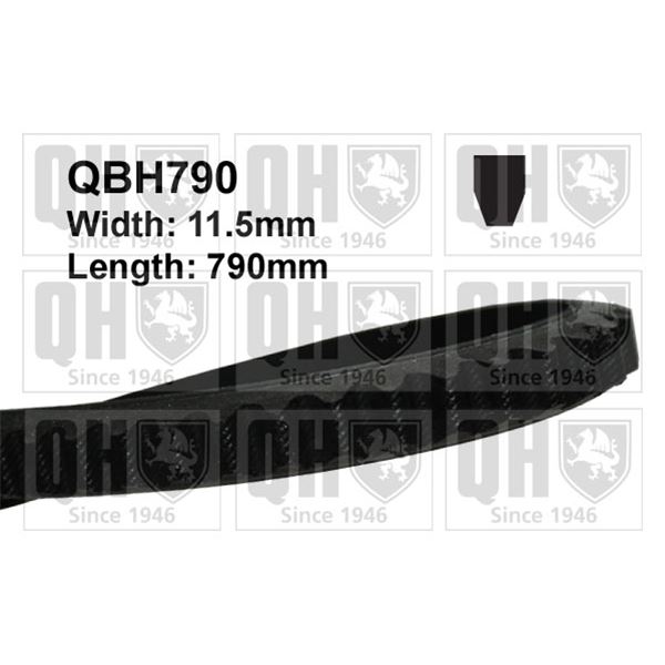 1 courroie d'entrainement Quinton Hazell QBH790